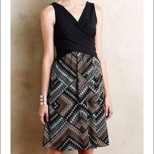 Grey/Turquoise Amadi Lola Wrap Front Casual Dress